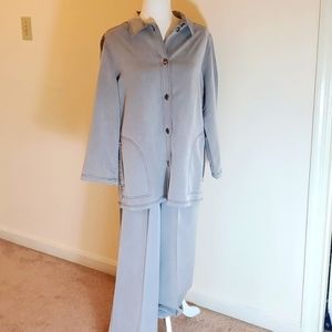 In Focus gray 2 piece pant set